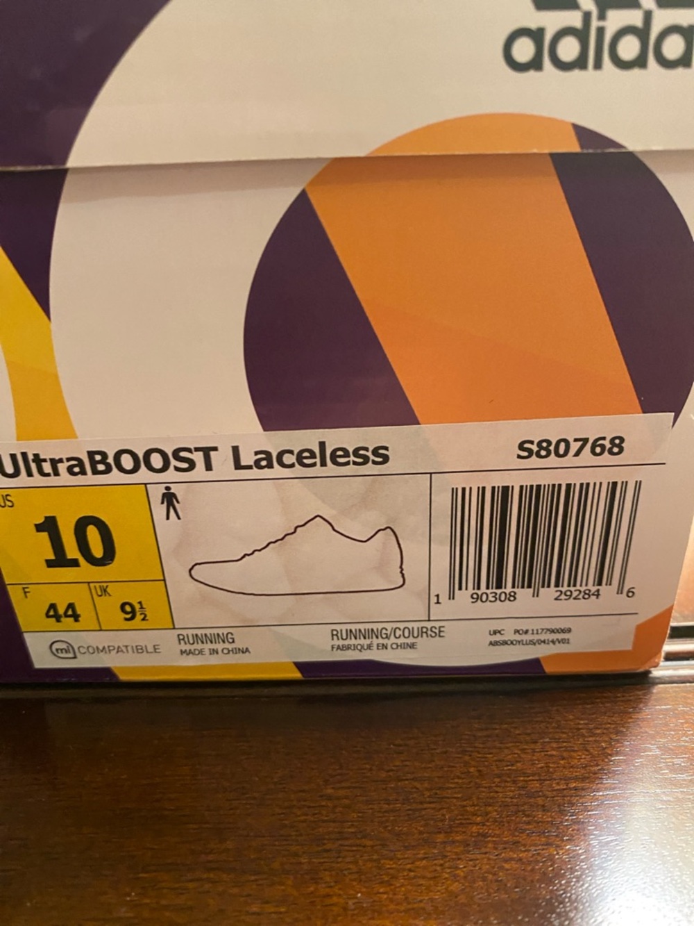 adidas White Slip-On Knit Ribbed Sneakers. Ultra Boost - Picture 9 of 11